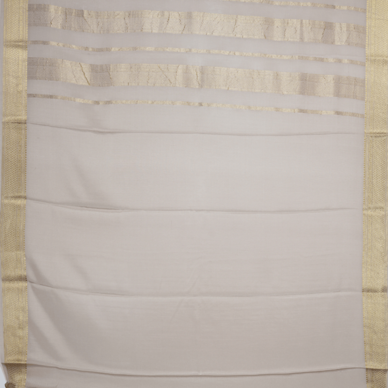 Pure mysore crepe checks meena weaving silk saree - Image 4
